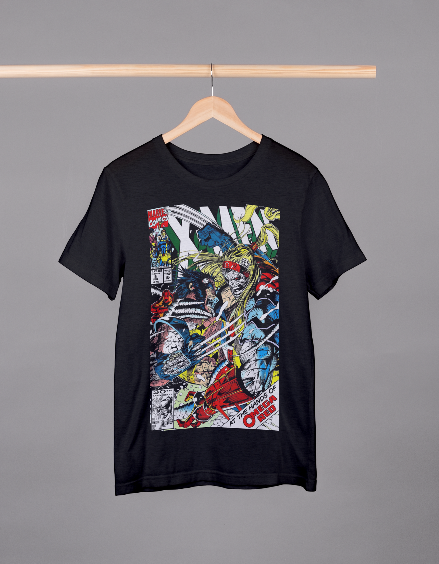 Wolverine vs Omegared Black Tshirt