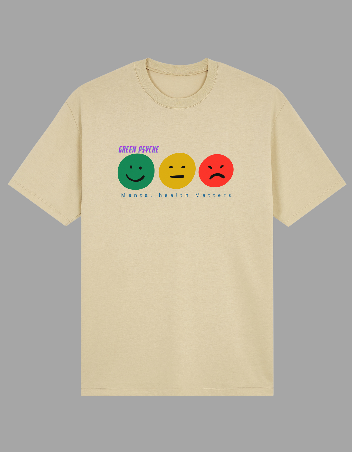 3 Faces Of Mental Health Cotton Tshirt