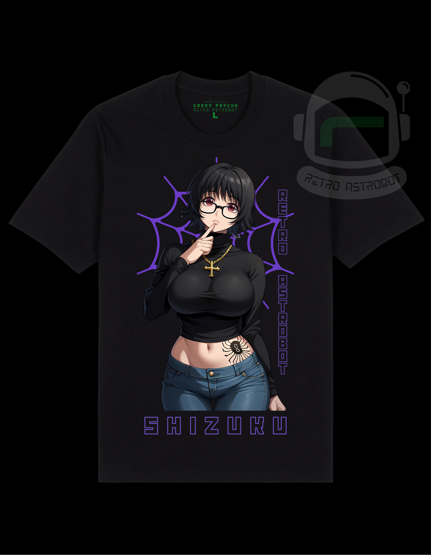 Shizuku Black Premium cotton Tshirt Hunter X Hunter