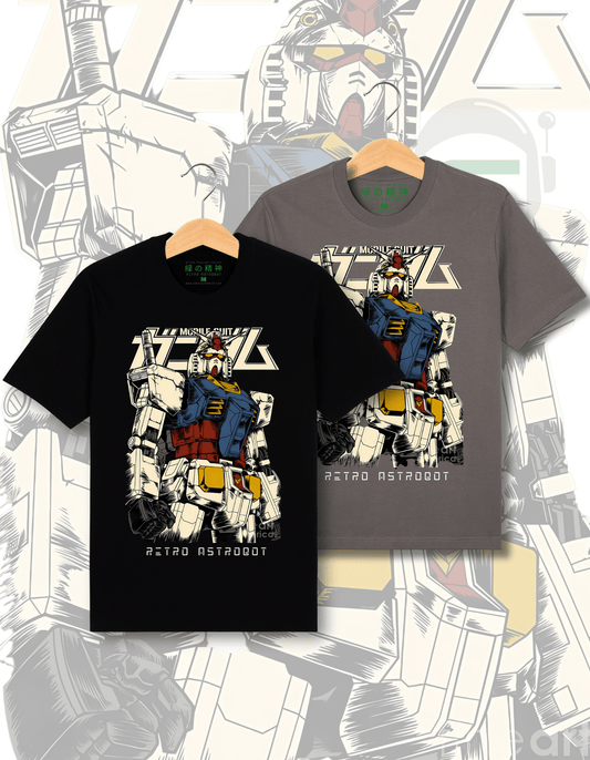 Gundam Mobile Suit Retro Astrobot Premium 100% cotton tshirt