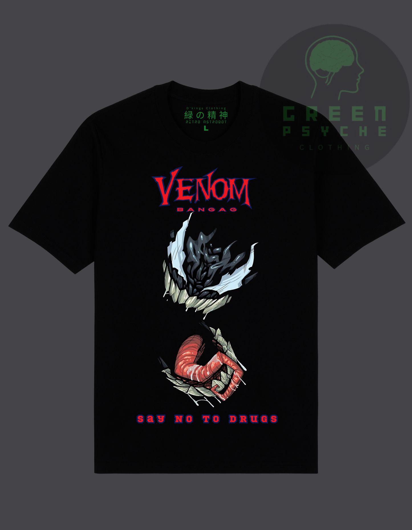 Venom Bangag Say No To Drugs cotton tshirt